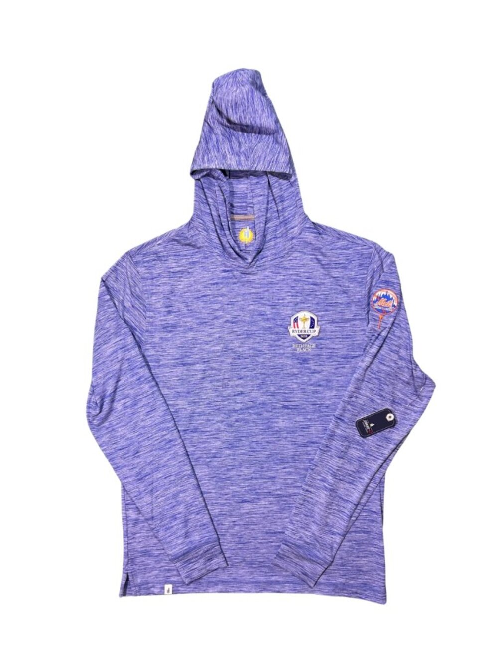 Johnnie-O Royal Blue New York Mets Ryder Cup Lightweight Performance Hoodie Golf